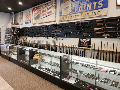 Presidential Pawn's massive inventory of guns, rifles, pistols, and more.